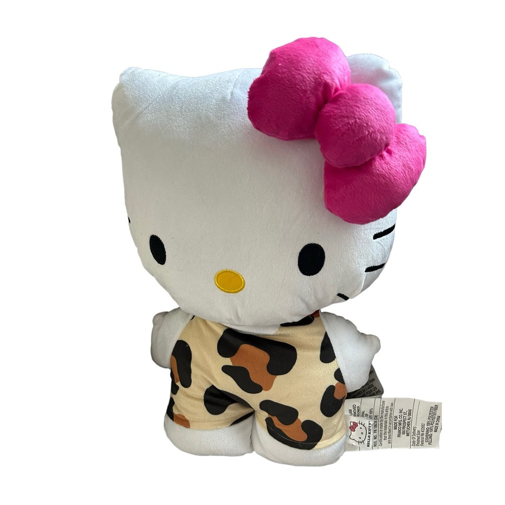 Hello Kitty Sanrio‎ Plush Pillow Leopard jungle 18.5 inches tall